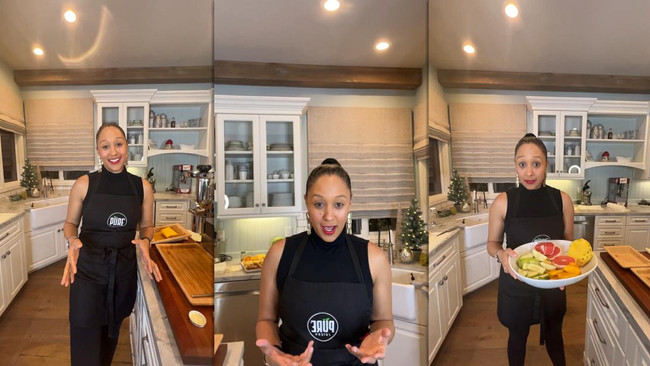 Tamera Mowry's Instagram Live Stream from January 12th 2022.