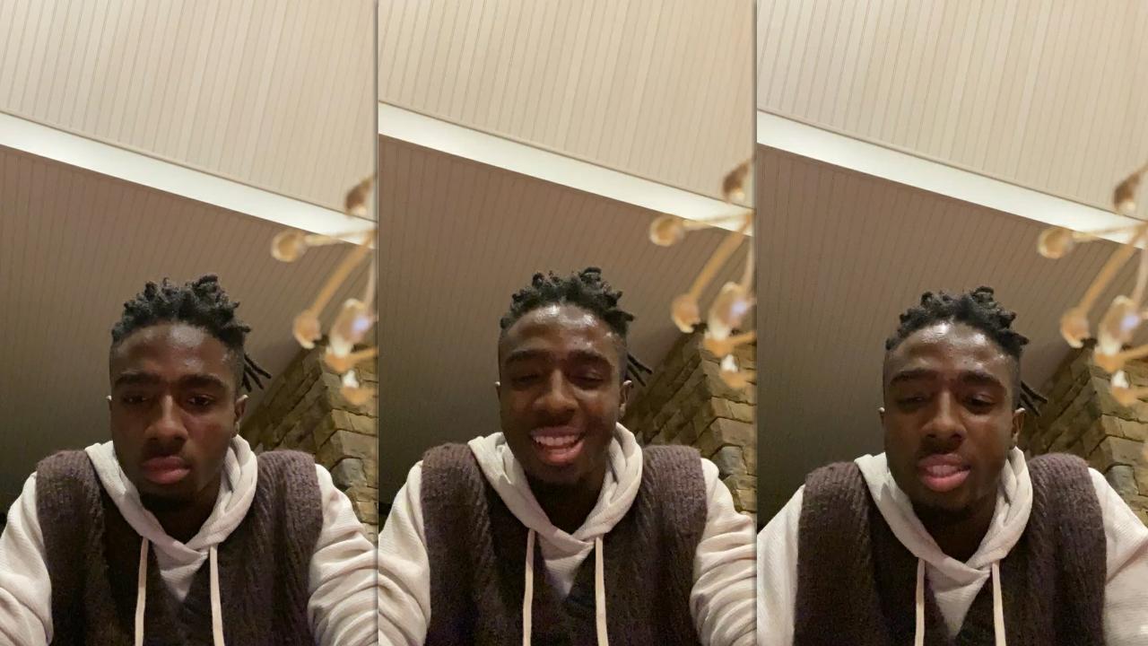 Caleb McLaughlin's Instagram Live Stream from January 2nd 2022.