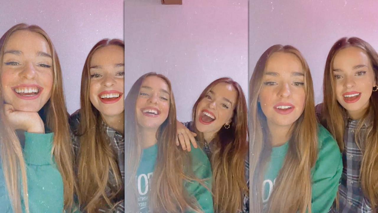 Paula and Aitana Etxeberría aka Twin Melody's Instagram Live Stream from January 11th 2022.