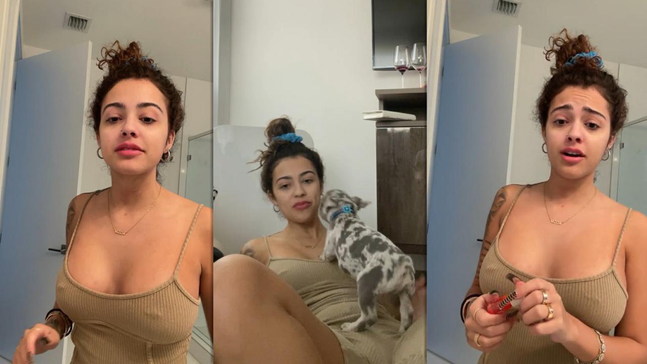 Malu Trevejo's Instagram Live Stream from February 18th 2022.