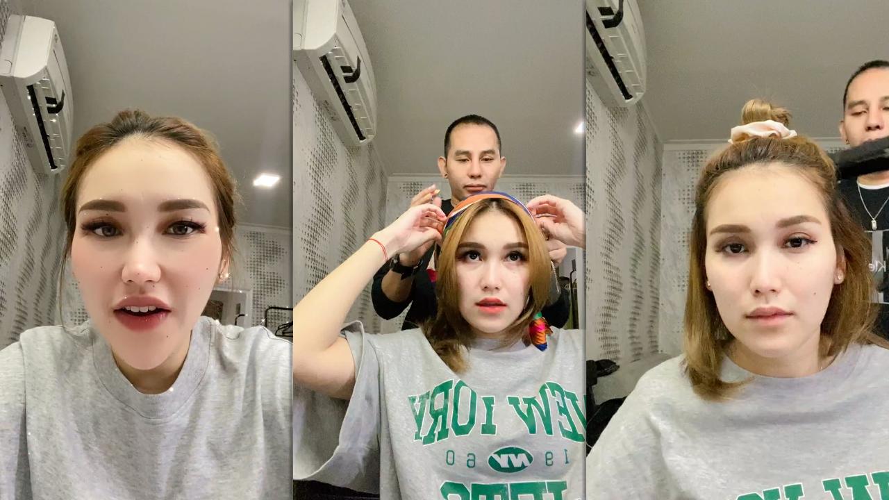 Ayu Ting Ting's Instagram Live Stream from March 28th 2022.