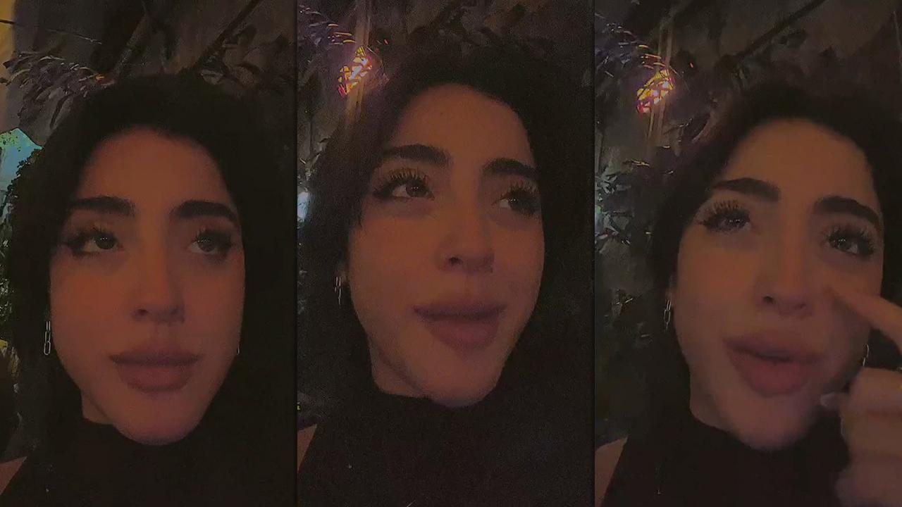 Belén Negri's Instagram Live Stream from March 24th 2022.
