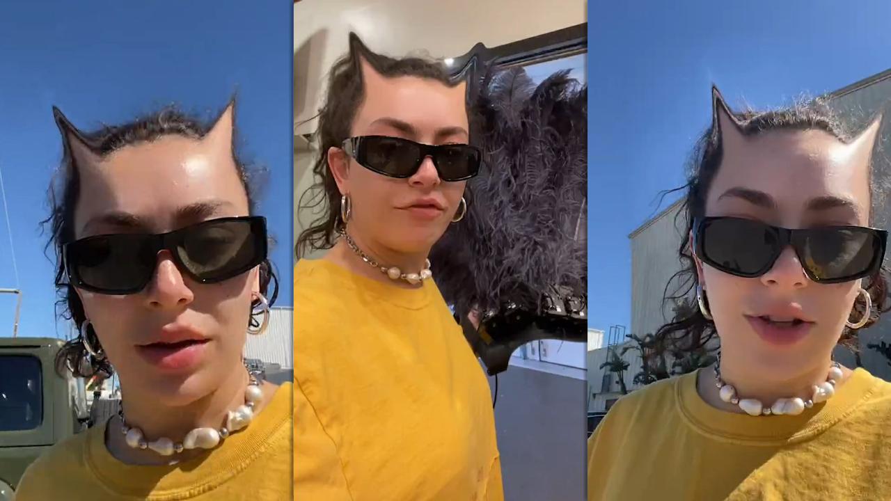 Charli XCX's Instagram Live Stream from March 23th 2022.