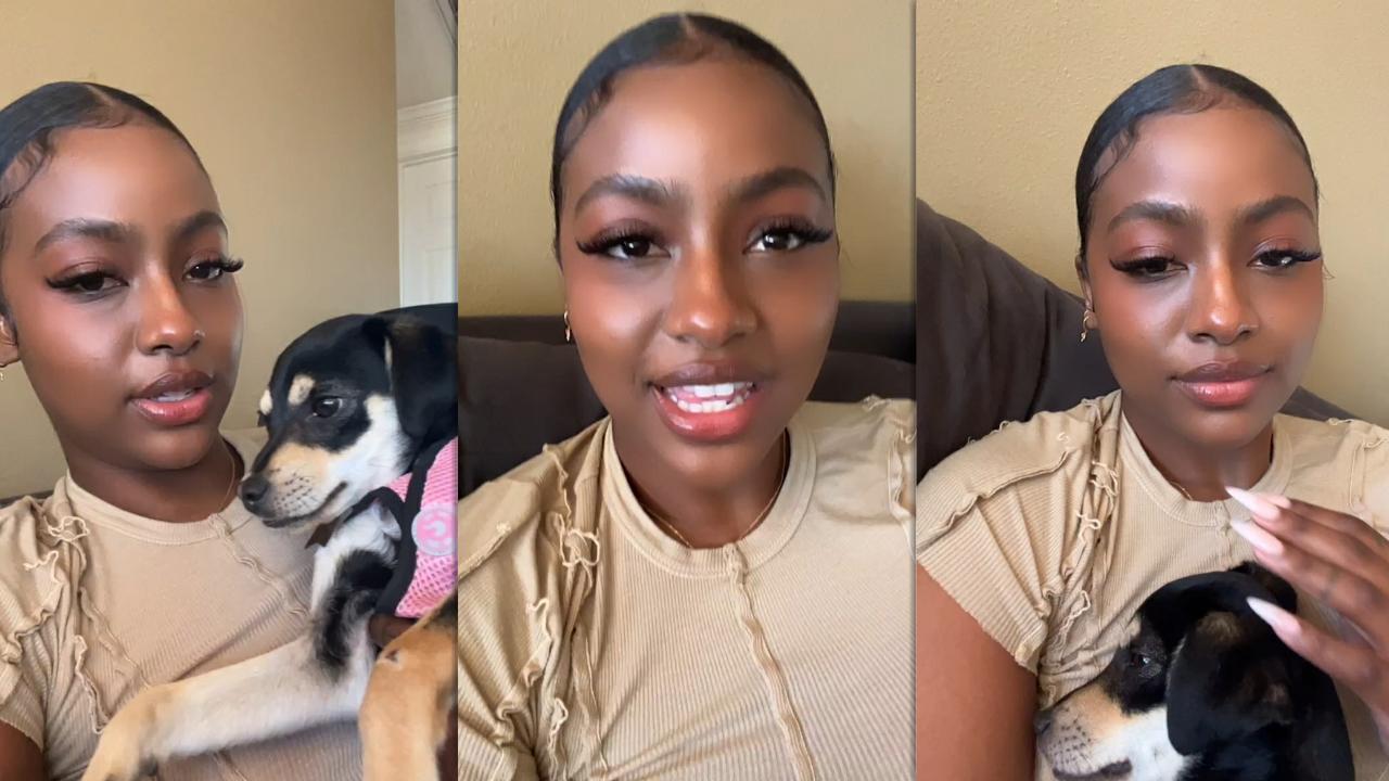 Justine Skye's Instagram Live Stream from March 12th 2022.
