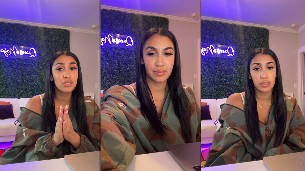 Queen Naija's Instagram Live Stream from March 3rd 2022.