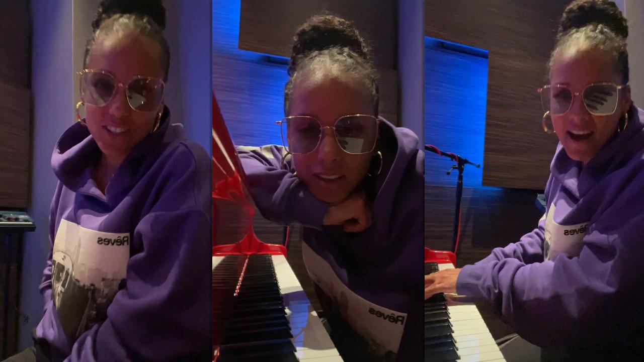 Alicia Keys' Instagram Live Stream from April 7th 2022.