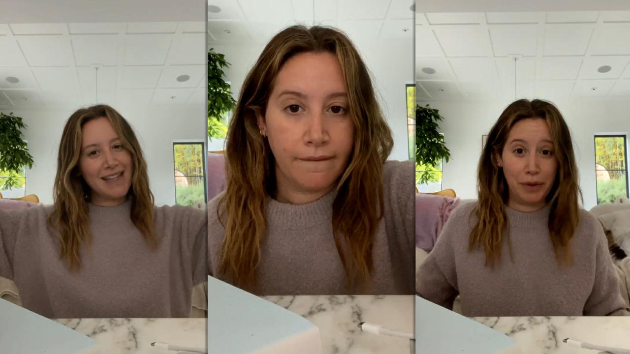 Ashley Tisdale's Instagram Live Stream from April 2nd 2022.