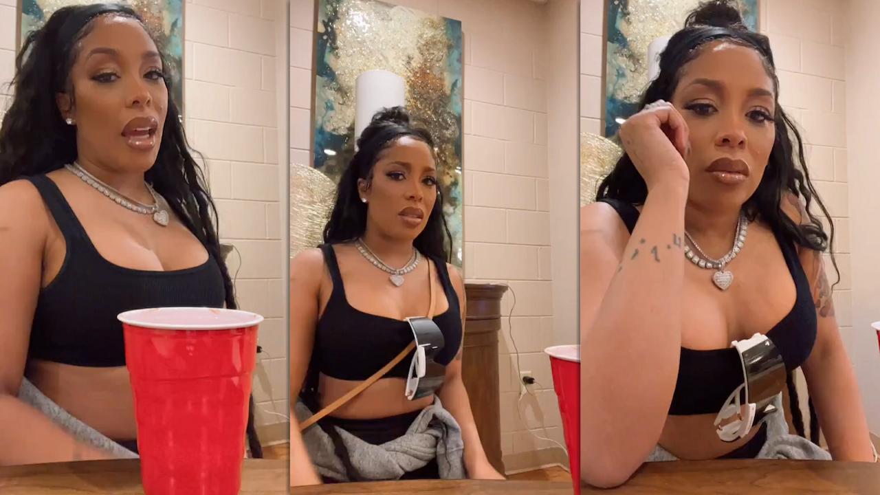 K Michelle's Instagram Live Stream from April 2nd 2022.