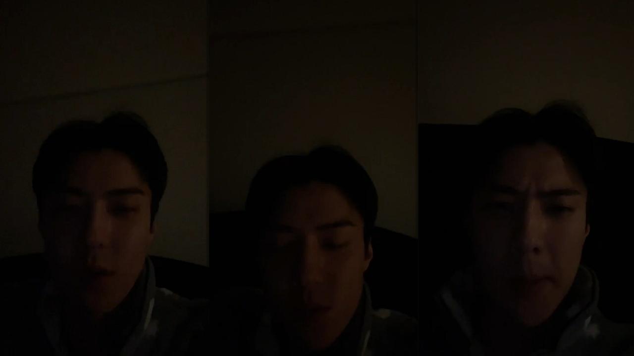 Oh Sehun's Instagram Live Stream from April 7th 2022.