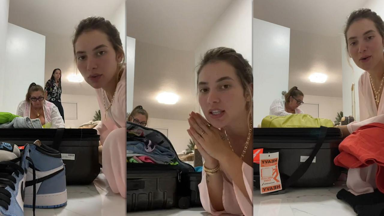 Virginia Fonseca Costa's Instagram Live Stream from March 31th 2022.