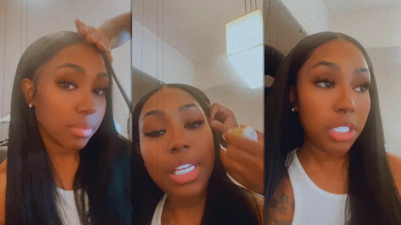 City Girls Yung Miami's Instagram Live Stream from June 11th 2022.