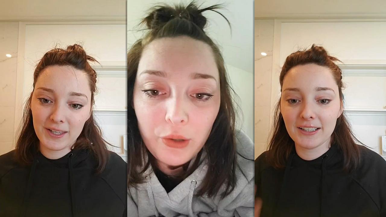 Emma Dumont's Instagram Live Stream from February 10th 2023.