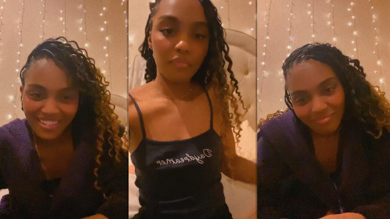 China Anne McClain's Instagram Live Stream from March 28th 2023.