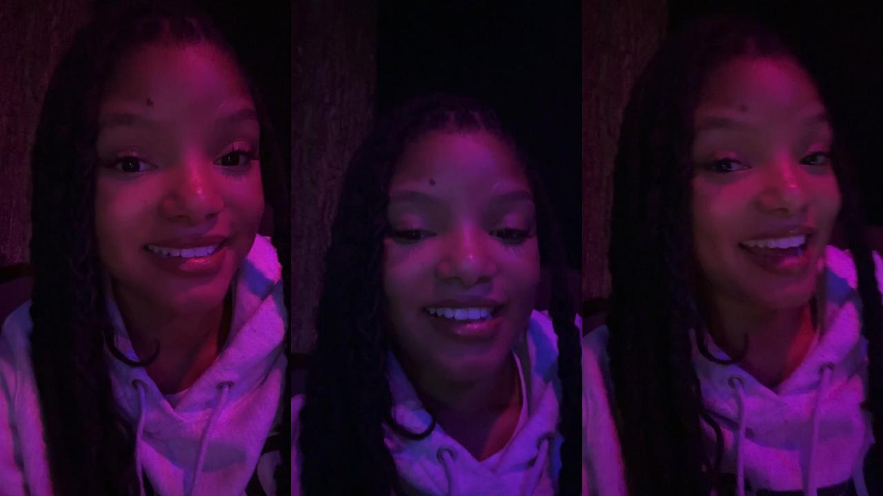 Halle Bailey's Instagram Live Stream from March 15th 2023.