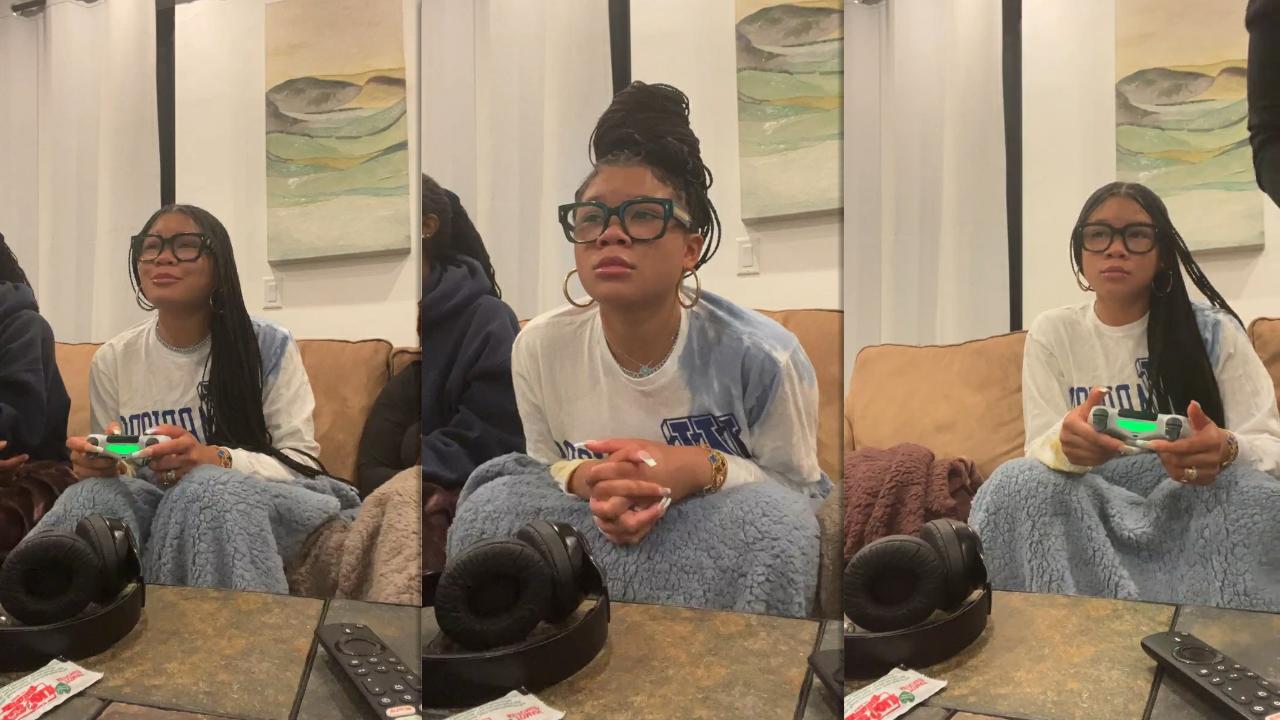 Storm Reid's Instagram Live Stream from March 10th 2023.