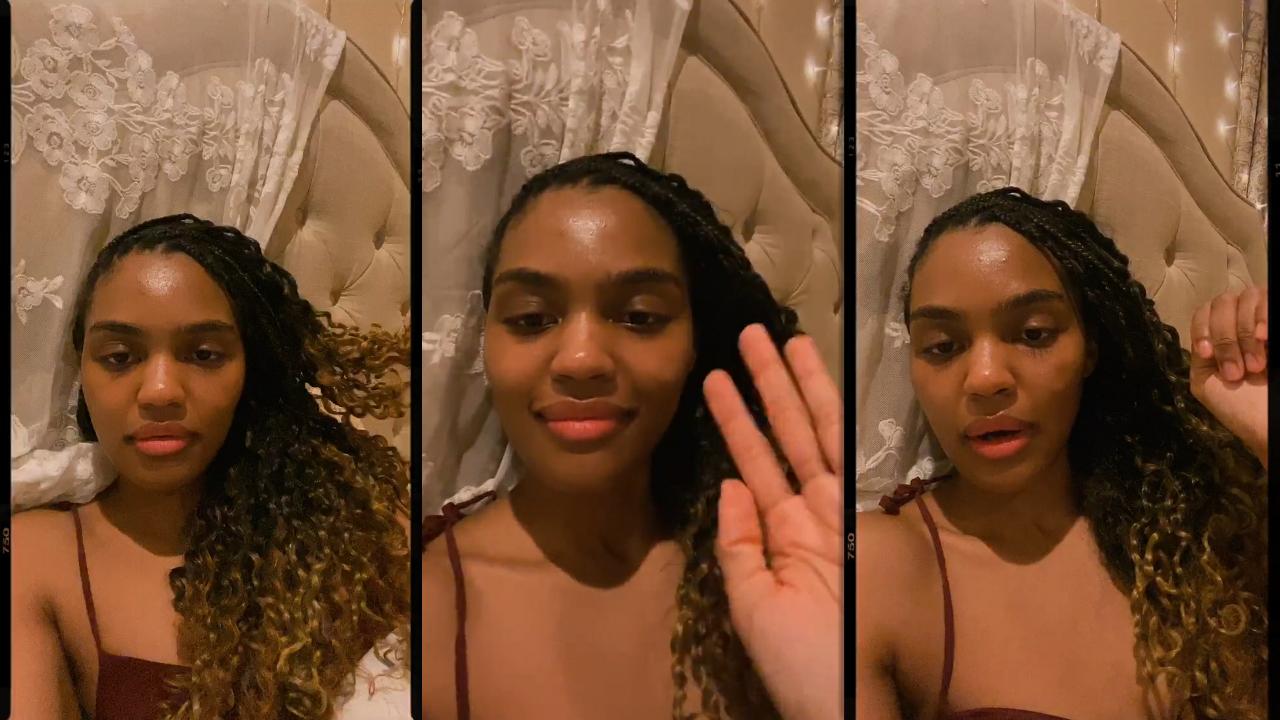 China Anne McClain's Instagram Live Stream from April 10th 2023.