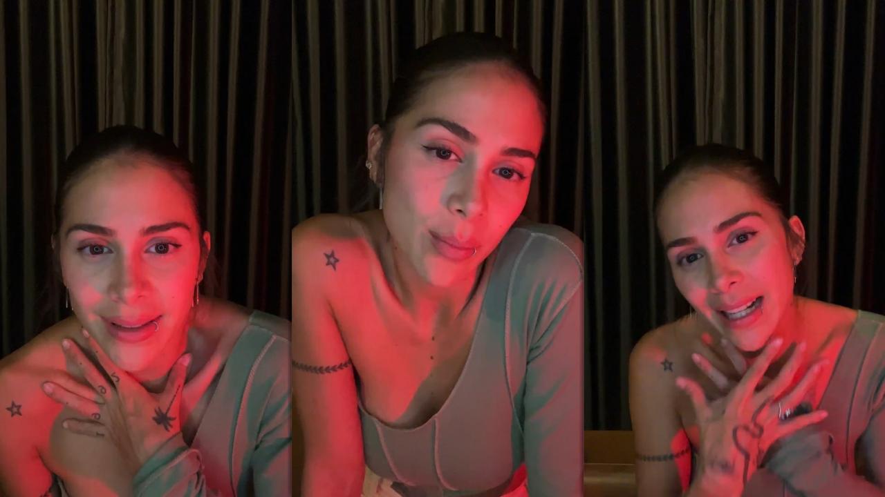 Greeicy Rendón's Instagram Live Stream from April 12th 2023.