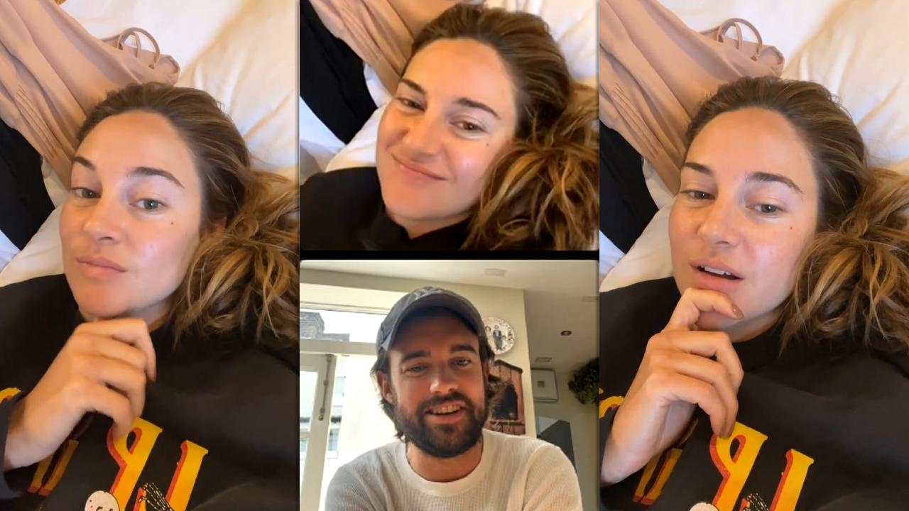 Shailene Woodley's Instagram Live Stream from May 20th 2023.