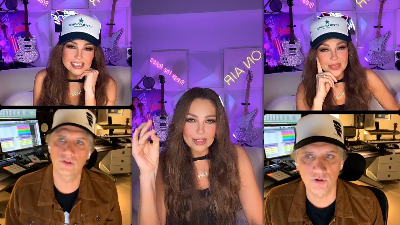 Thalía's Instagram Live Stream from May 11th 2023.