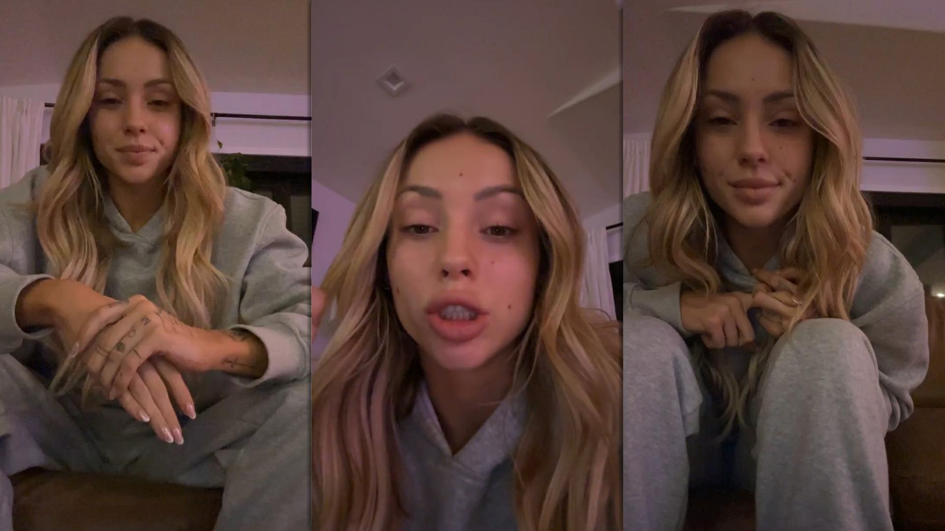 Charly Jordan's Instagram Live Stream from December 11th 2023.