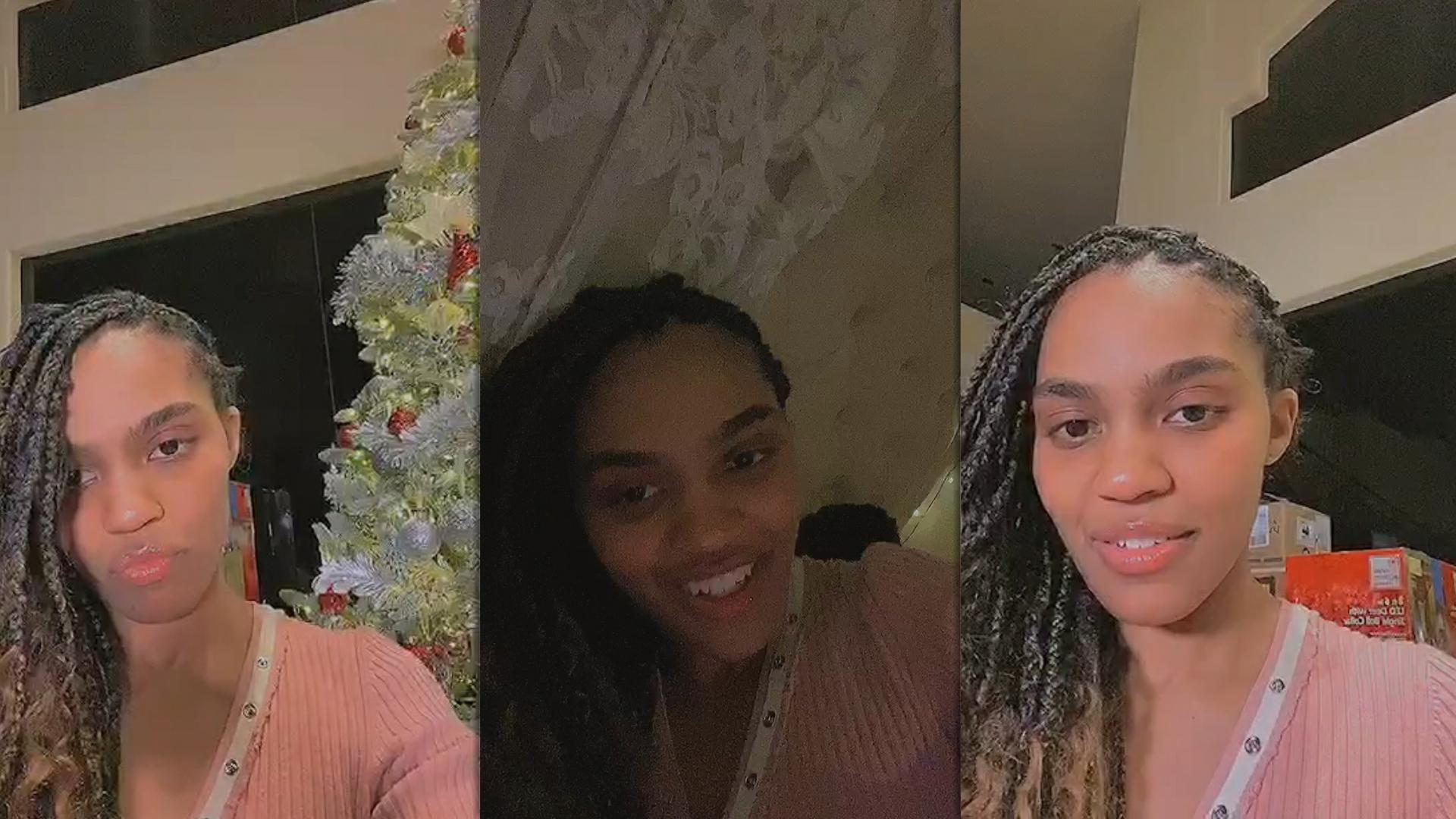 China Anne McClain's Instagram Live Stream from December 17th 2023.
