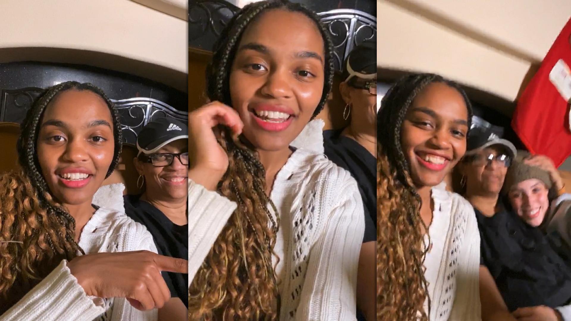 China Anne McClain's Instagram Live Stream from December 31th 2023.