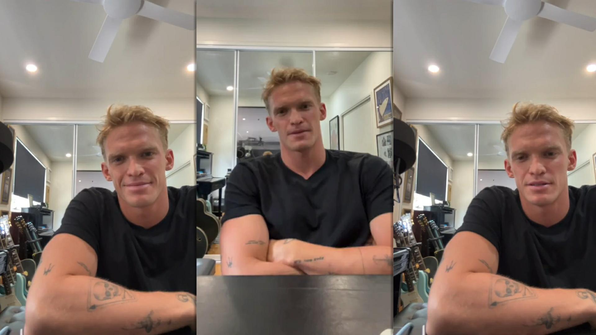 Cody Simpson's Instagram Live Stream from January 8th 2024.