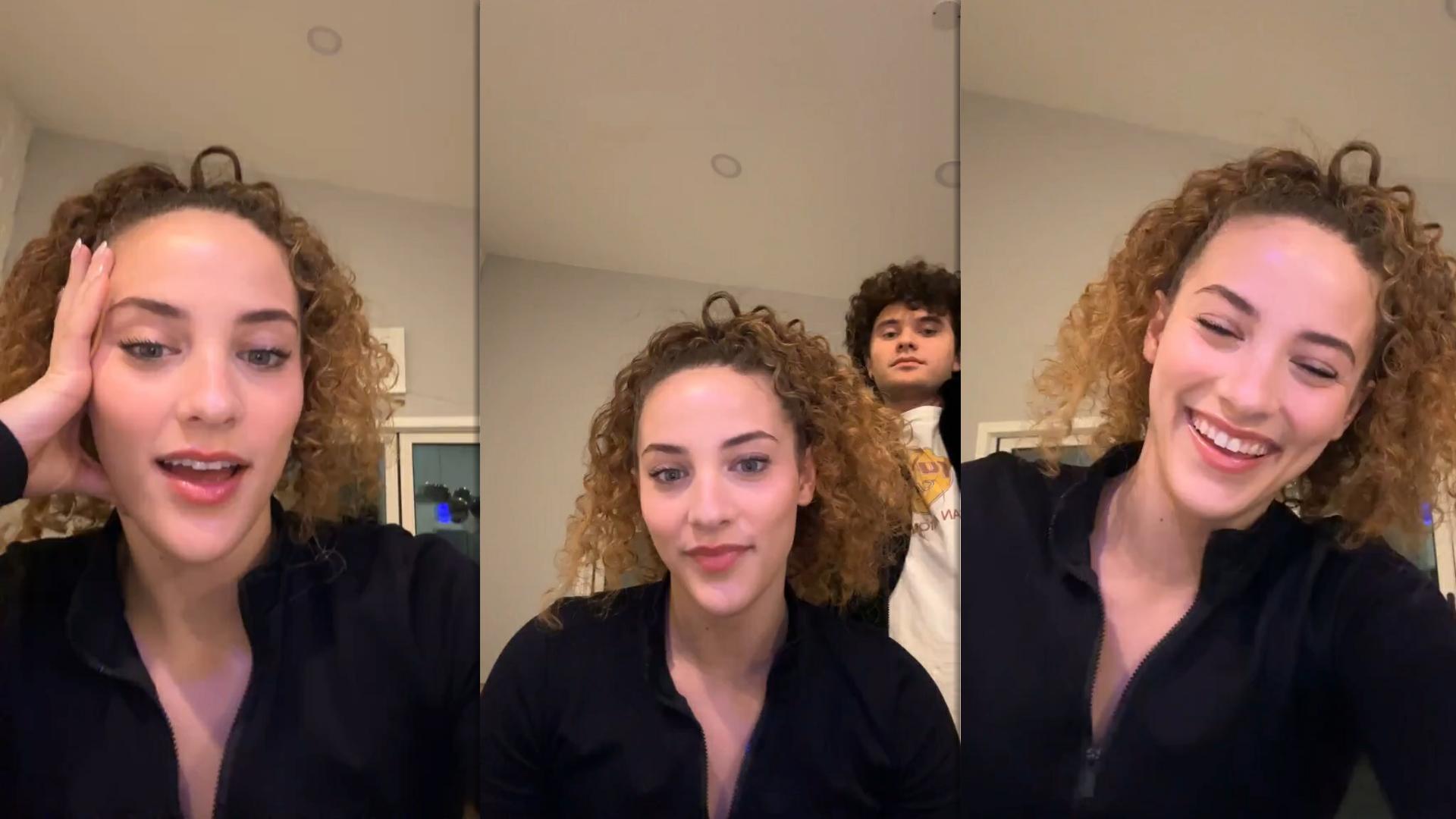 Sofie Dossi's Instagram Live Stream from January 8th 2024.