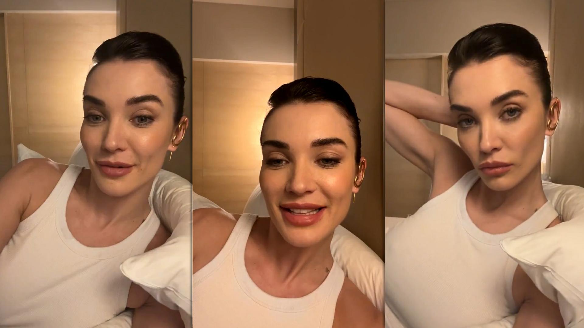 Amy Jackson's Instagram Live Stream from February 10th 2024.