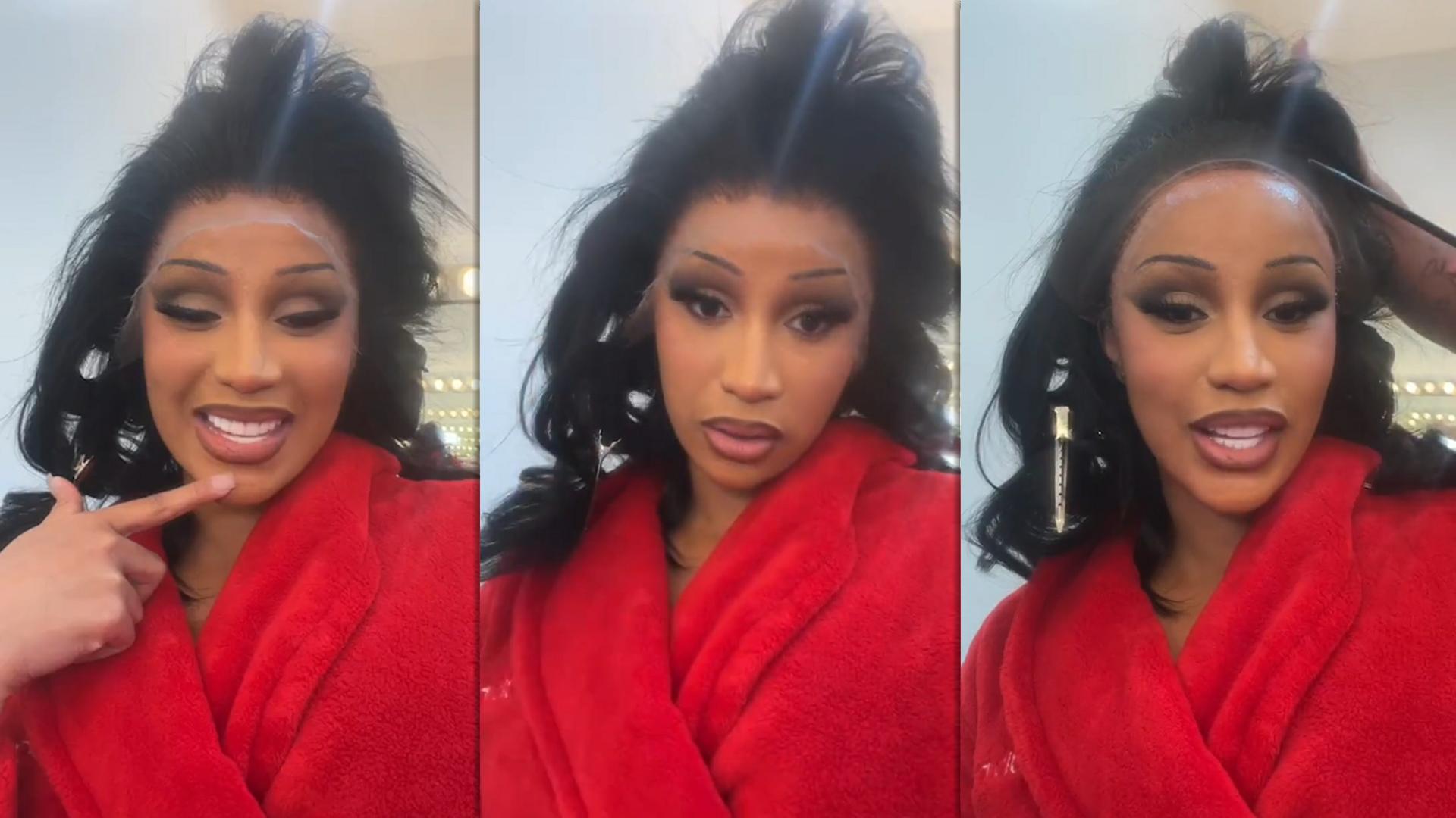 Cardi B's Instagram Live Stream from March 16th 2024.