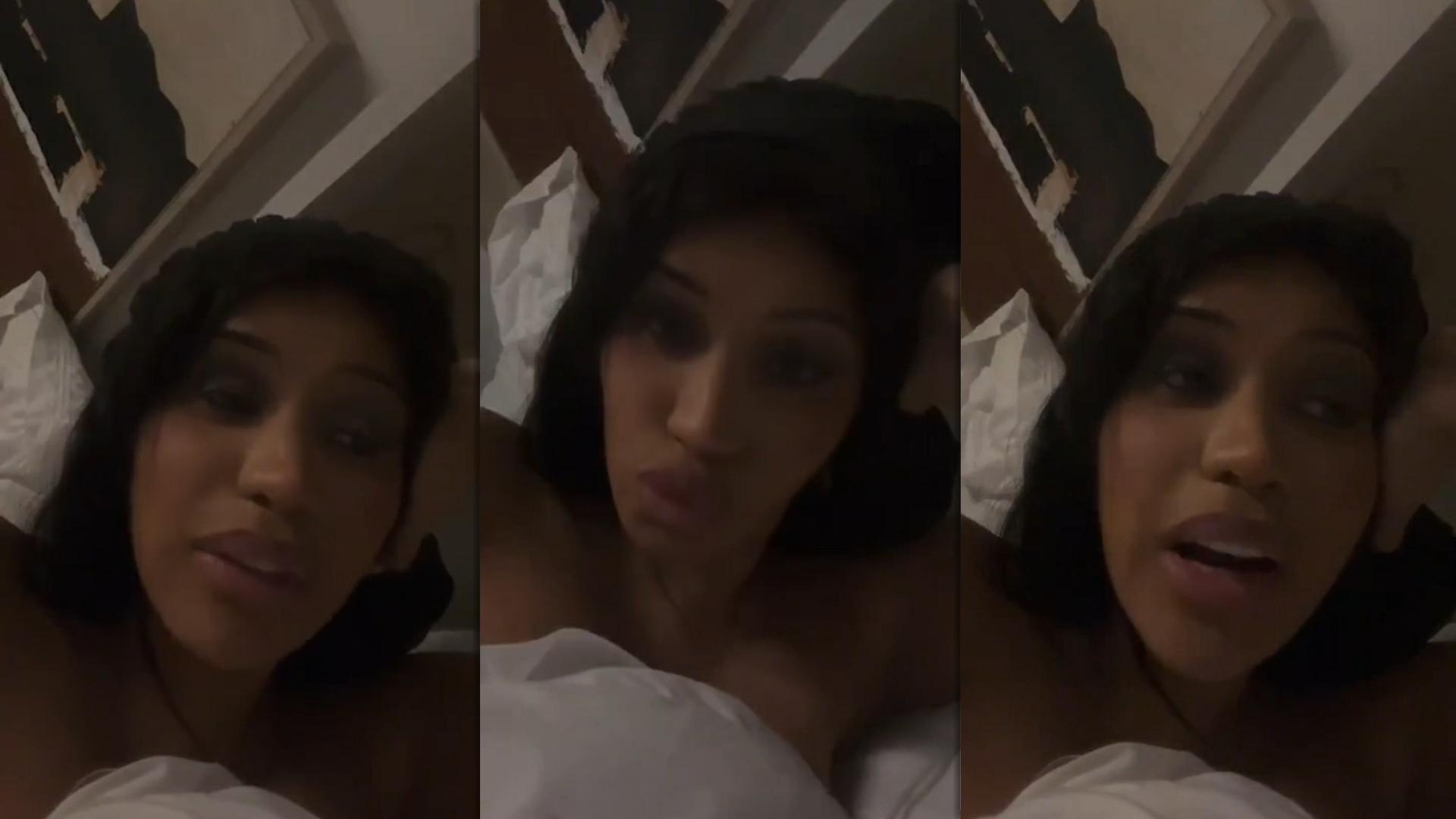 Cardi B's Instagram Live Stream from March 27th 2024.