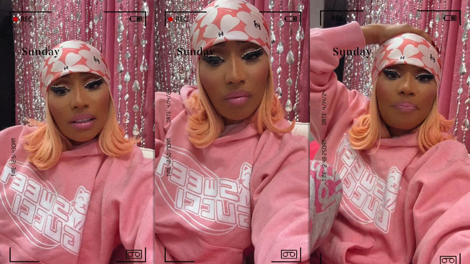 Nicki Minaj's Instagram Live Stream from April 13th 2024.