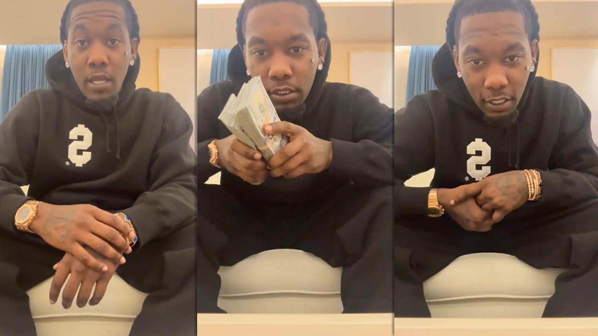 Offset's Instagram Live Stream from April 24th 2024.