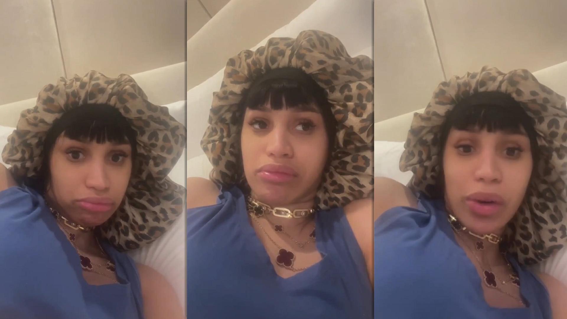 Cardi B's Instagram Live Stream from May 2nd 2024.
