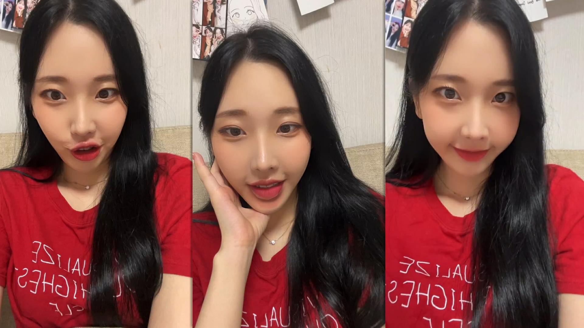 Nayun (MOMOLAND)'s Instagram Live Stream from May 26th 2024.