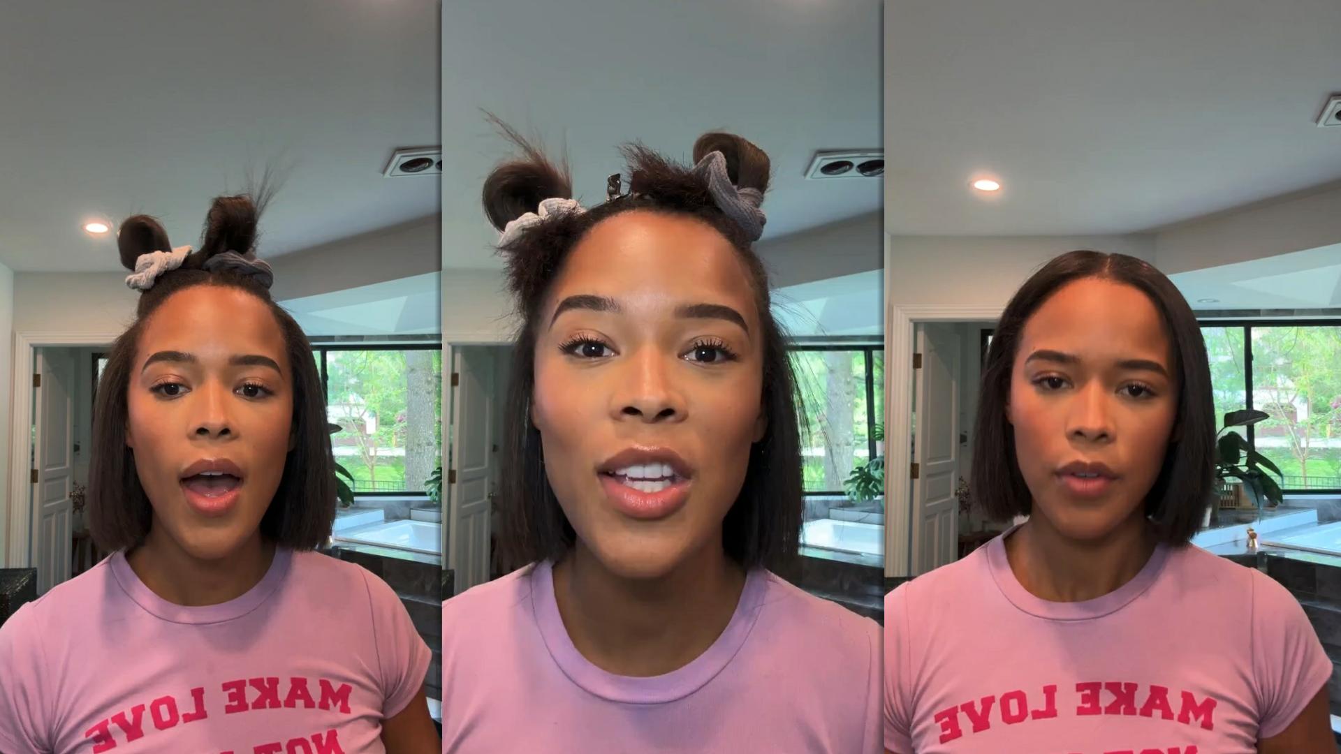 Serayah McNeill's Instagram Live Stream from May 9th 2024.