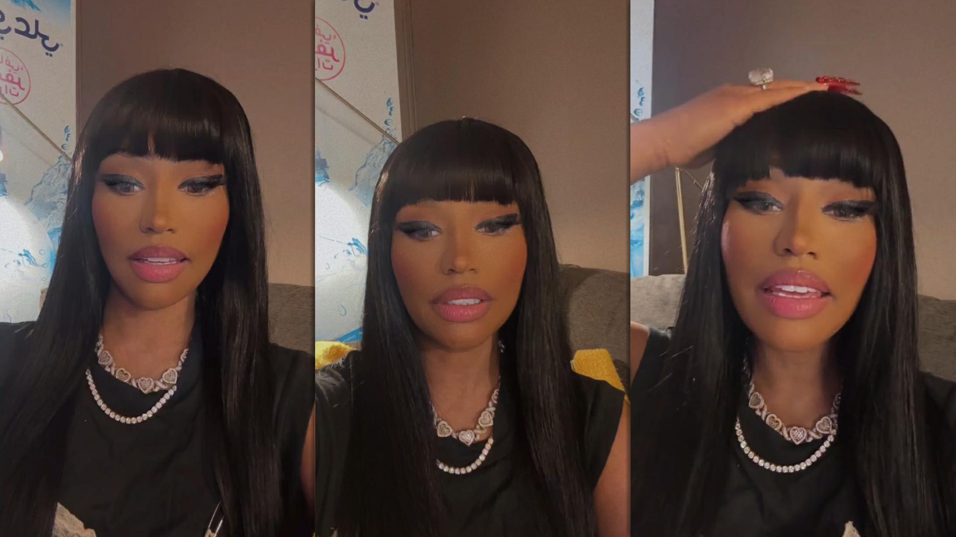 Nicki Minaj's Instagram Live Stream from June 28th 2024.