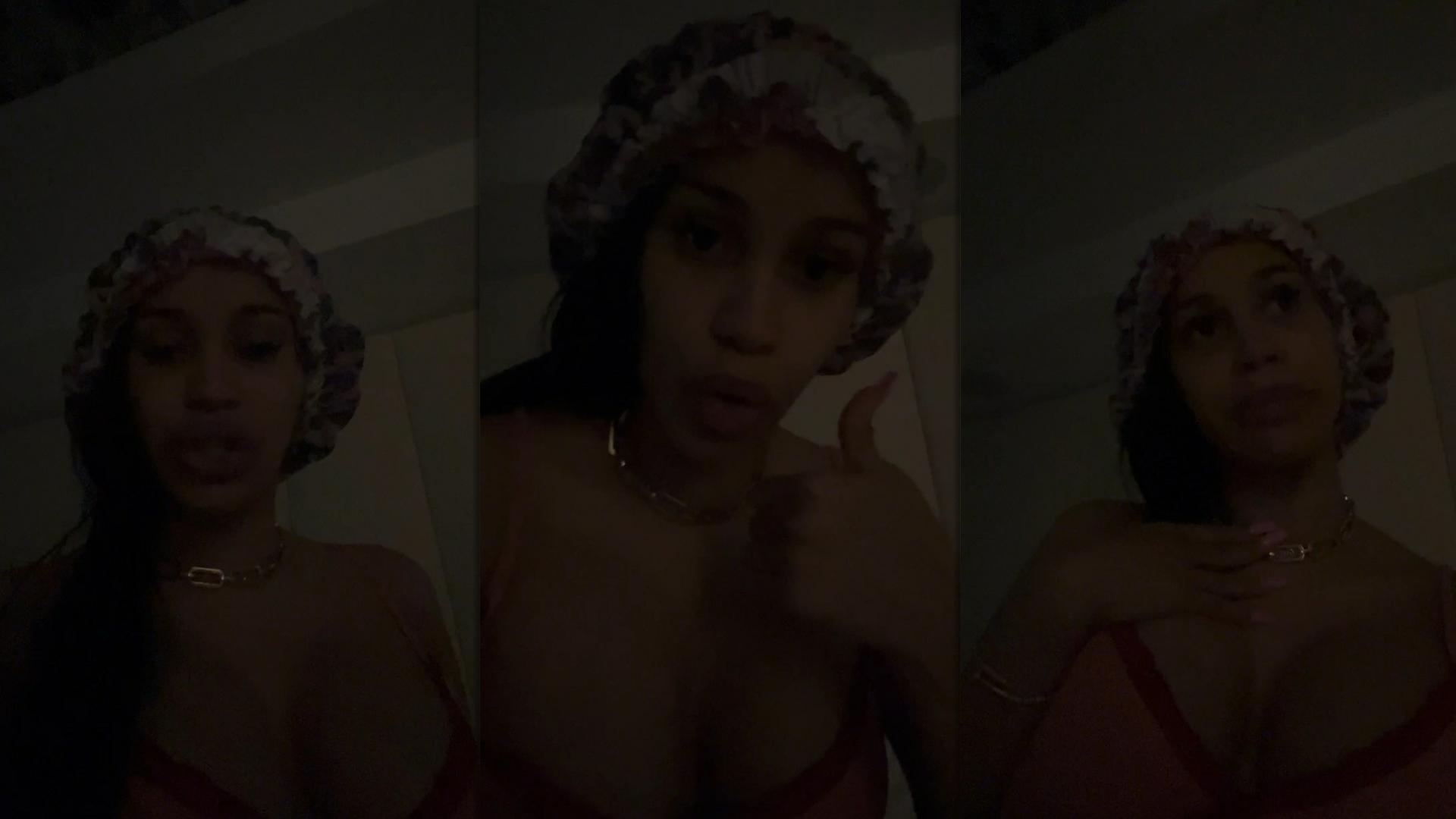 Cardi B's Instagram Live Stream from July 21th 2024.