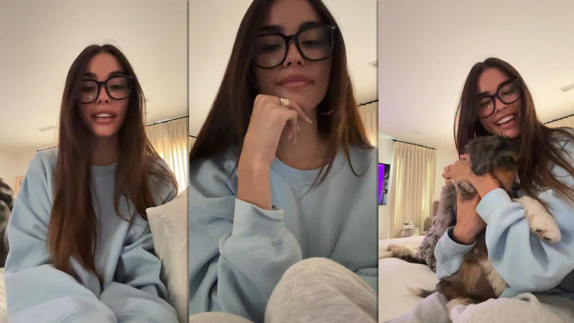 Madison Beer's Instagram Live Stream from July 16th 2024.