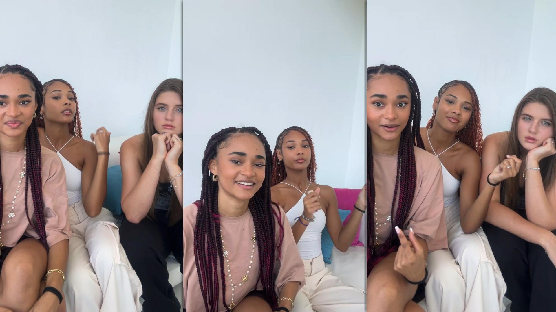 Mélanie Thomas's Instagram Live Stream with Savannah Clarke from July 16th 2024.