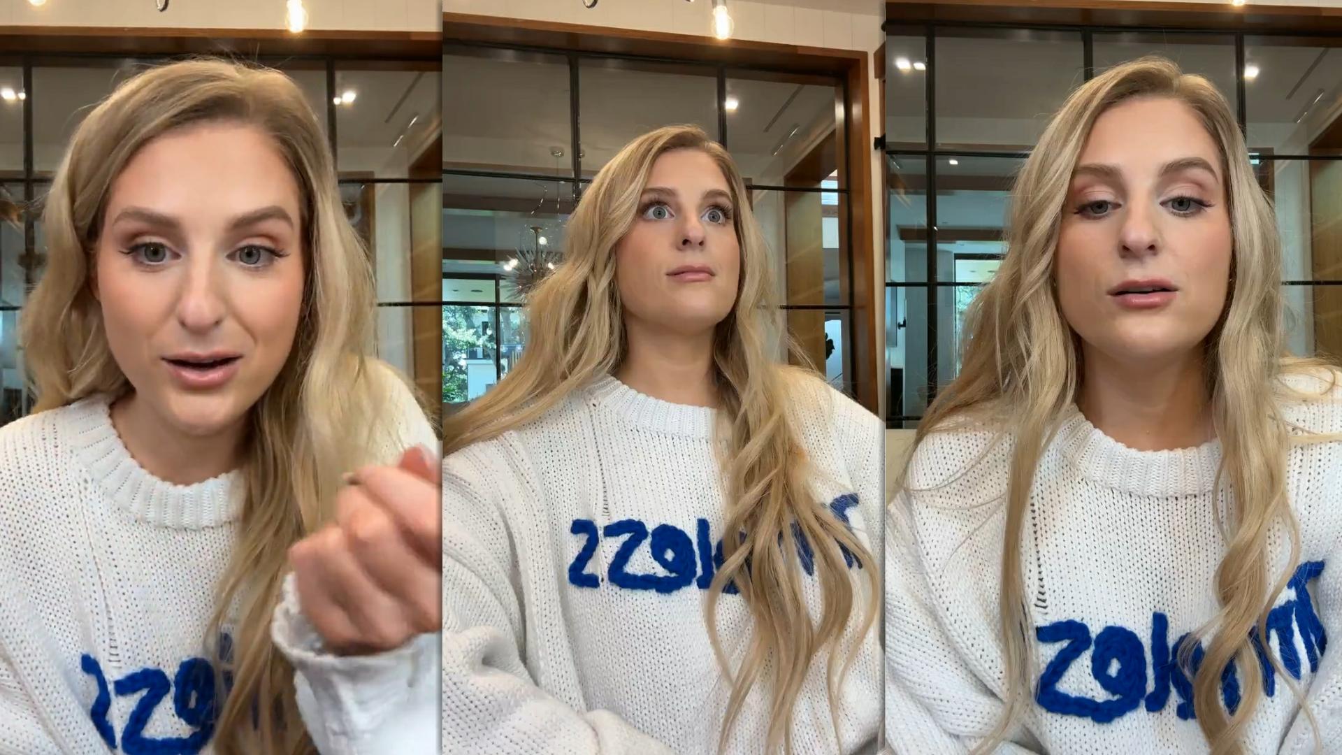 Meghan Trainor's Instagram Live Stream from July 30th 2024.