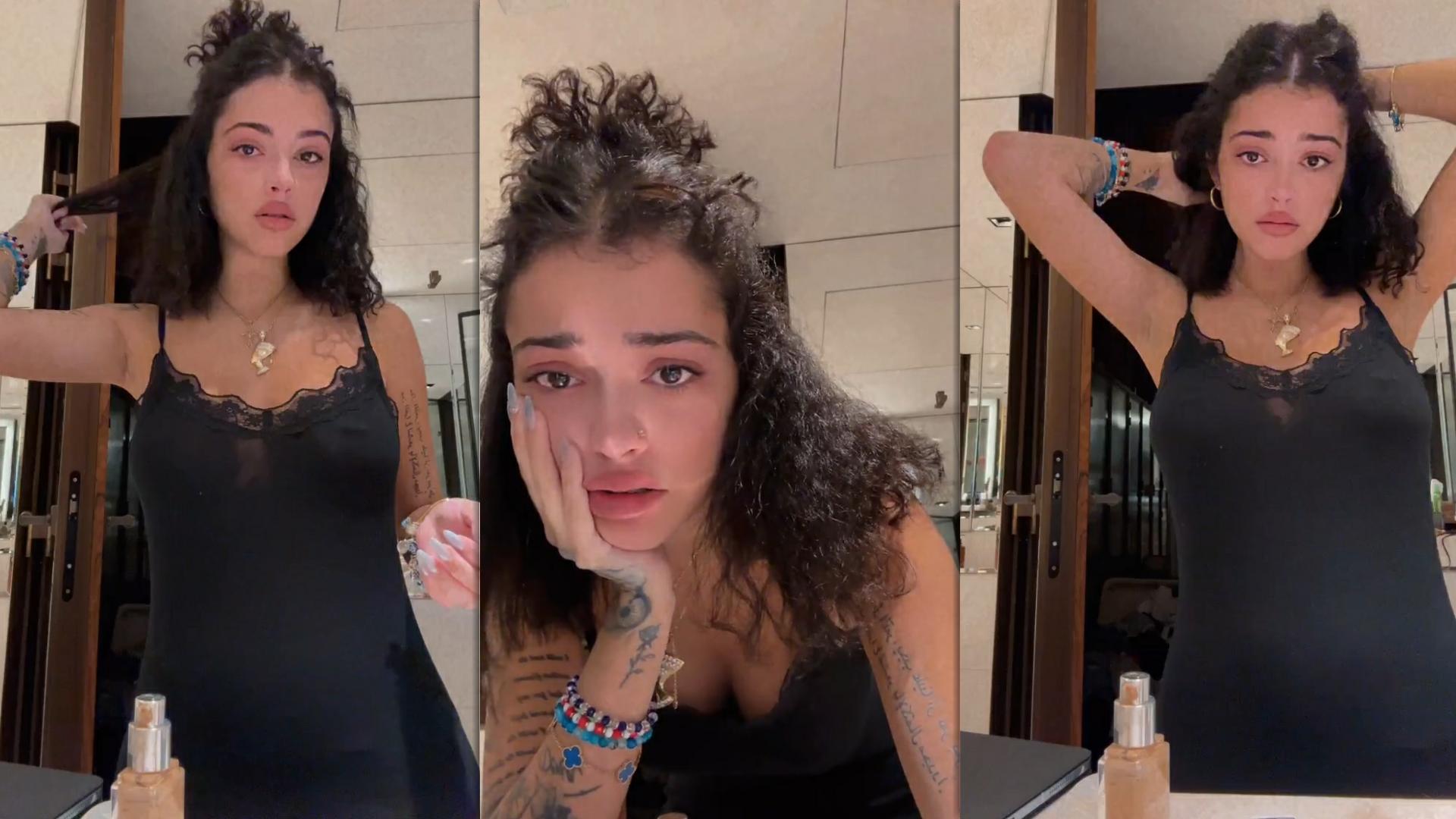 Malu Trevejo's Instagram Live Stream from January 4th 2025.