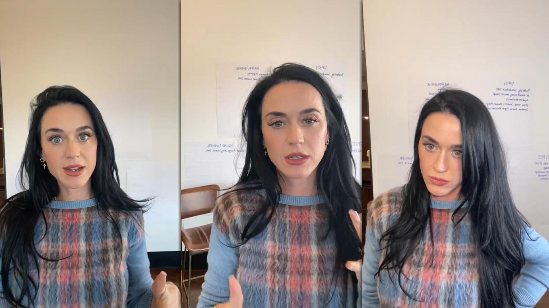 Katy Perry's Instagram Live Stream from February 5th 2025.