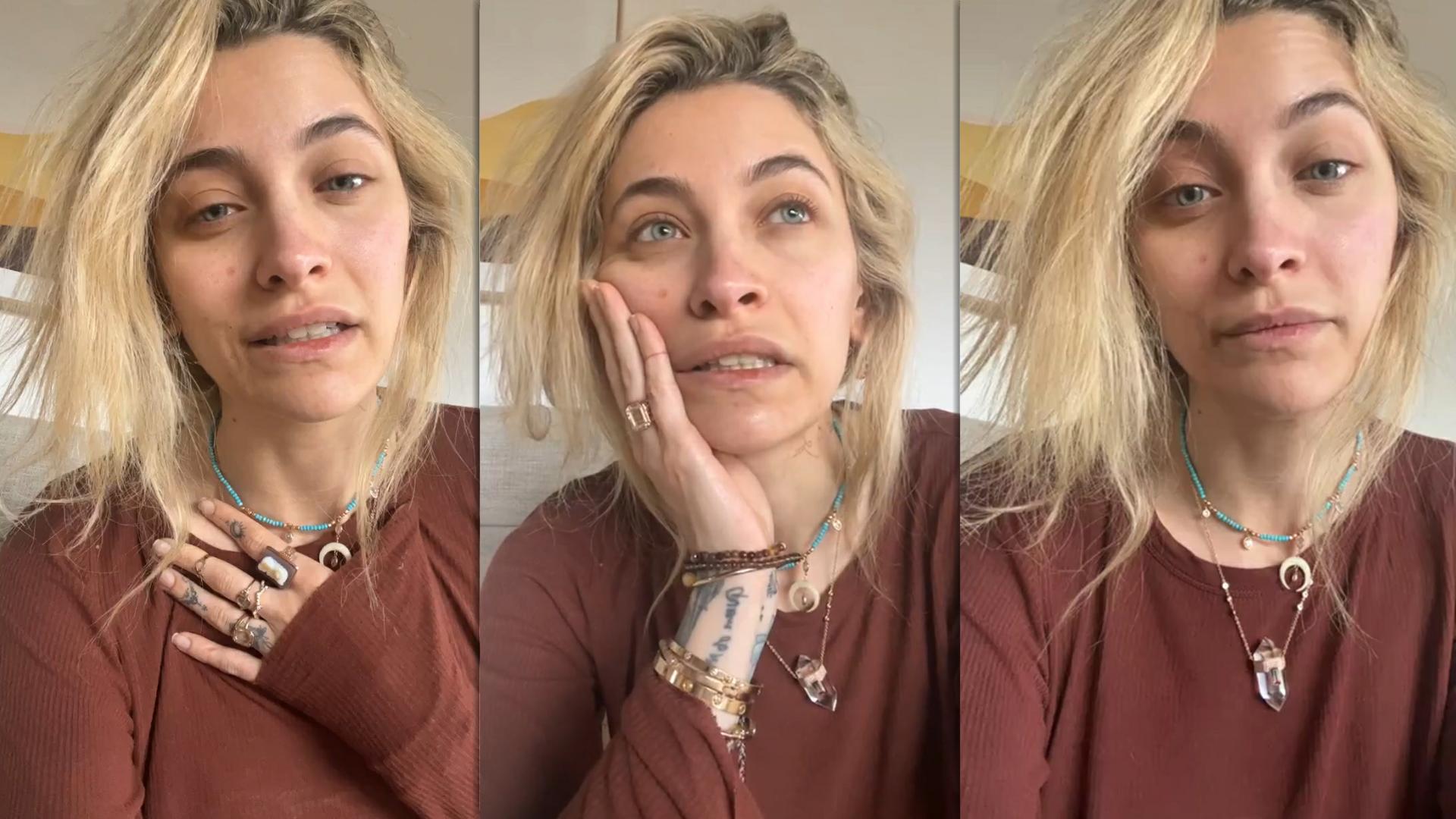 Paris Jackson's Instagram Live Stream from February 3rd 2025.