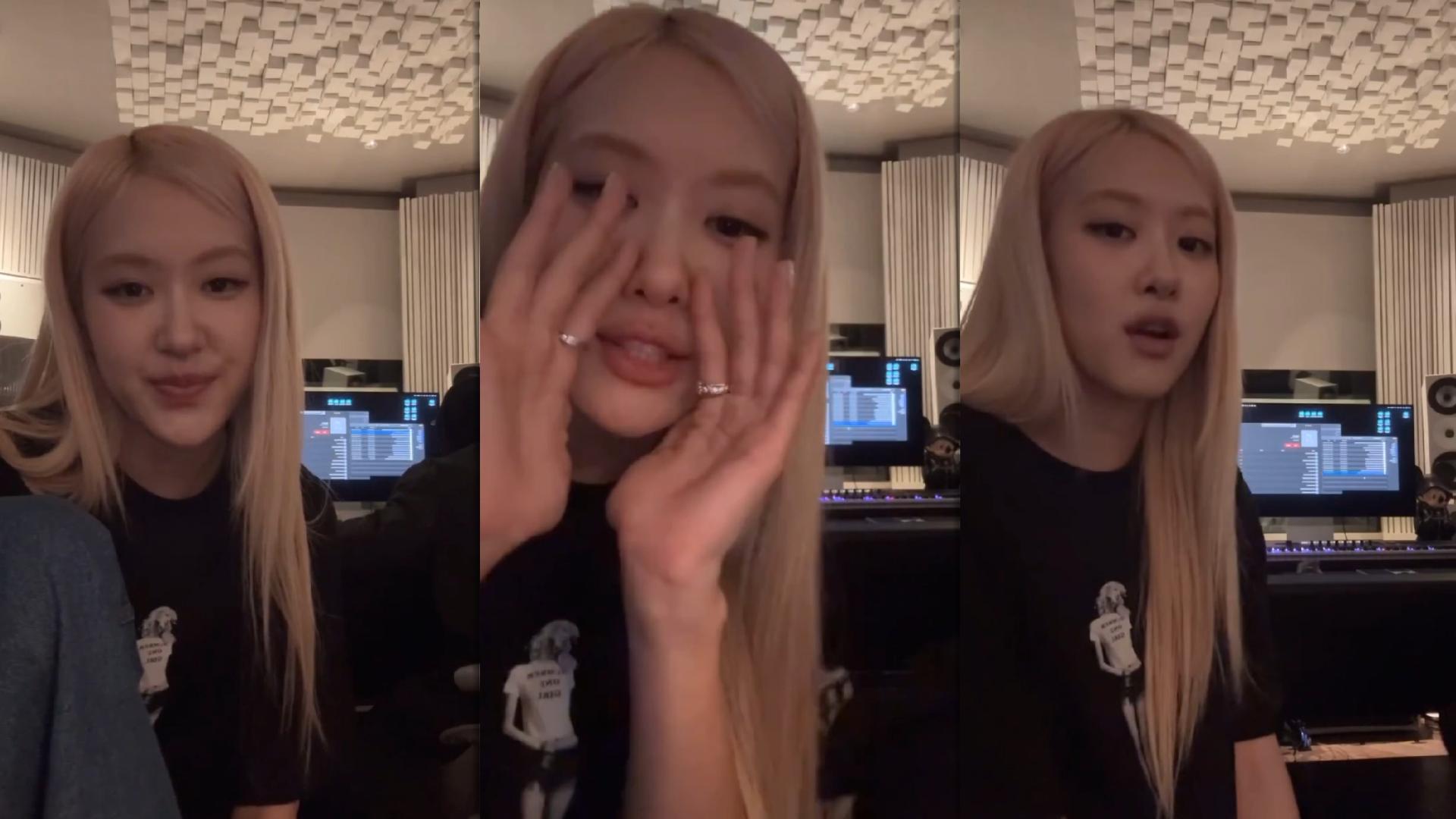 Rosé (BLACKPINK)'s Instagram Live Stream from November 14th 2024.