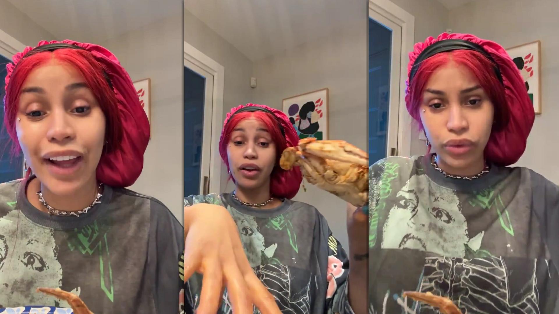 Cardi B's Instagram Live Stream from July 16th 2025.