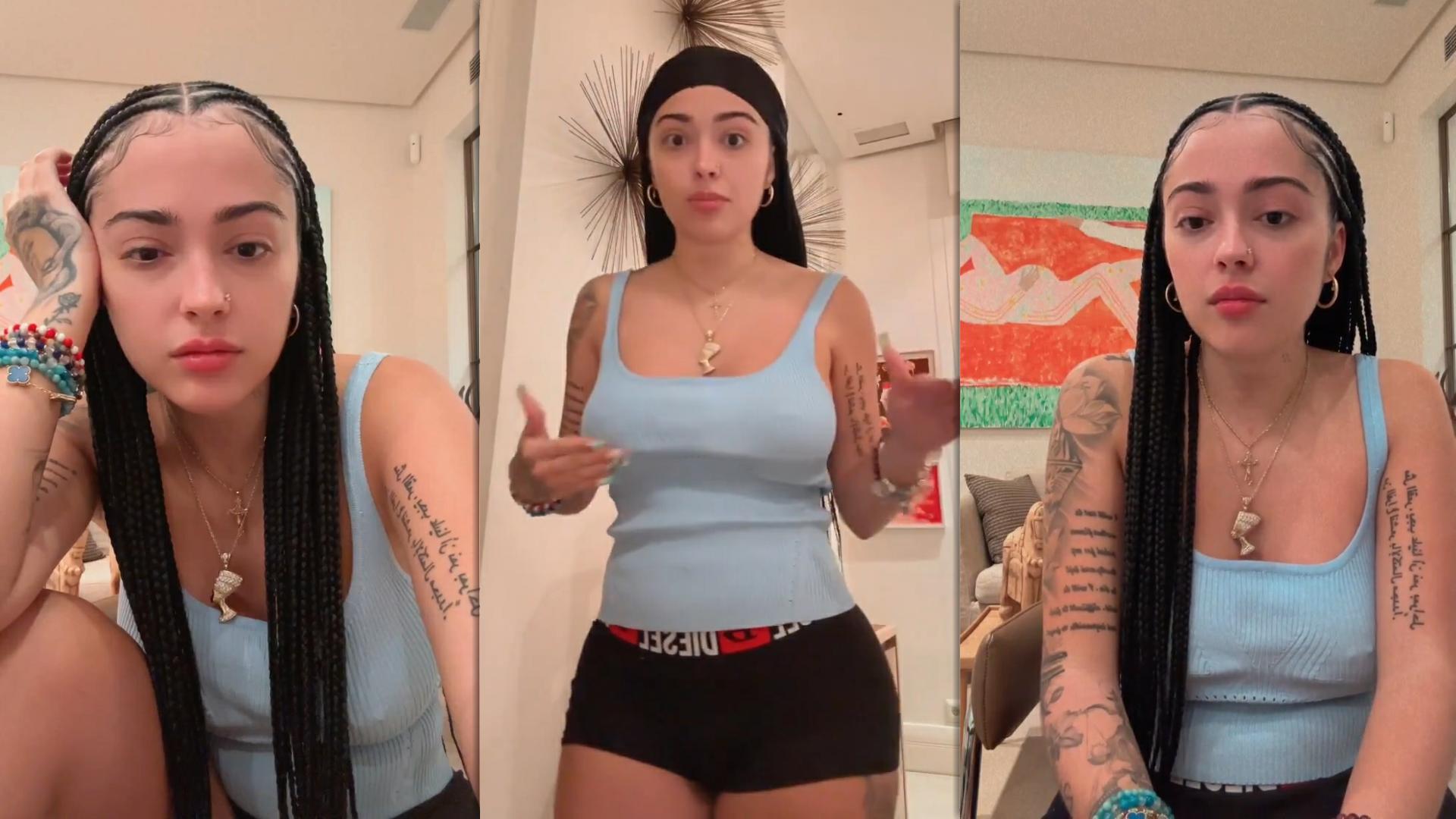 Malu Trevejo's Instagram Live Stream from July 27th 2025.